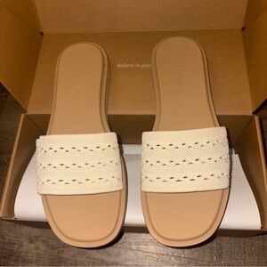 Rothy’s The Slide Sandal Sandy Crochet